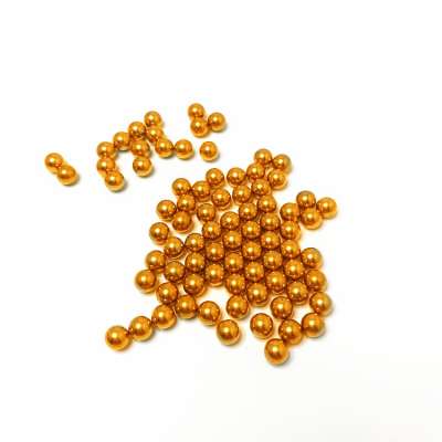 The manufacturer produces special gold-plated steel balls for lock cylinders