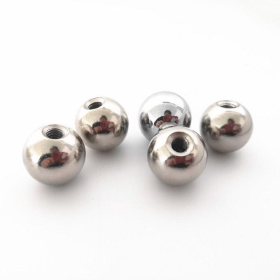 Factory processing 25mmM4 punching tapping threaded ball Hard mirror polished ball Magnetic phone holder steel ball