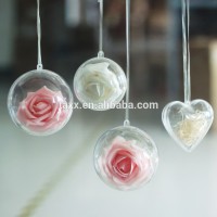 good quality hanging plastic clear hollow ball for indoor decoration